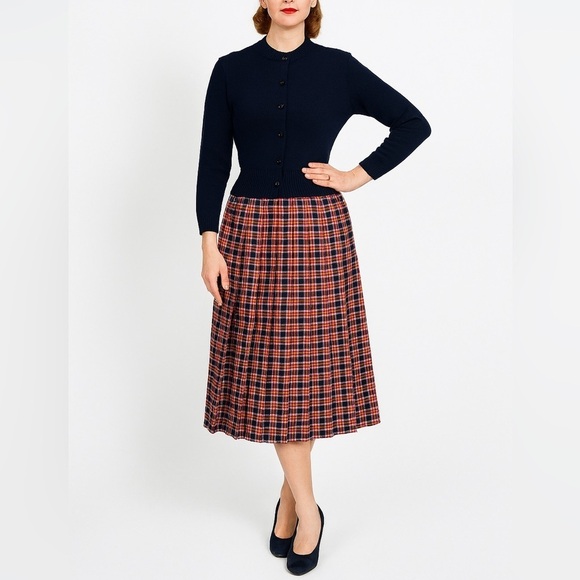 Vintage Dresses & Skirts - Sands Studio New York Vintage Pleated Plaid Skirt